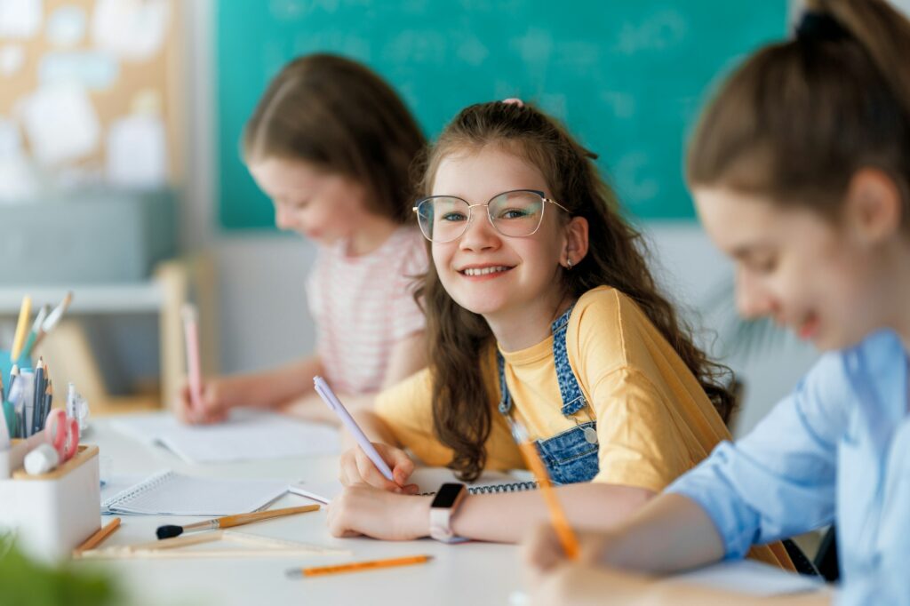 Children are learning in the class